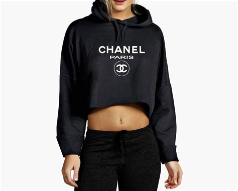 chanel cropped sweatshirt|Chanel pants.